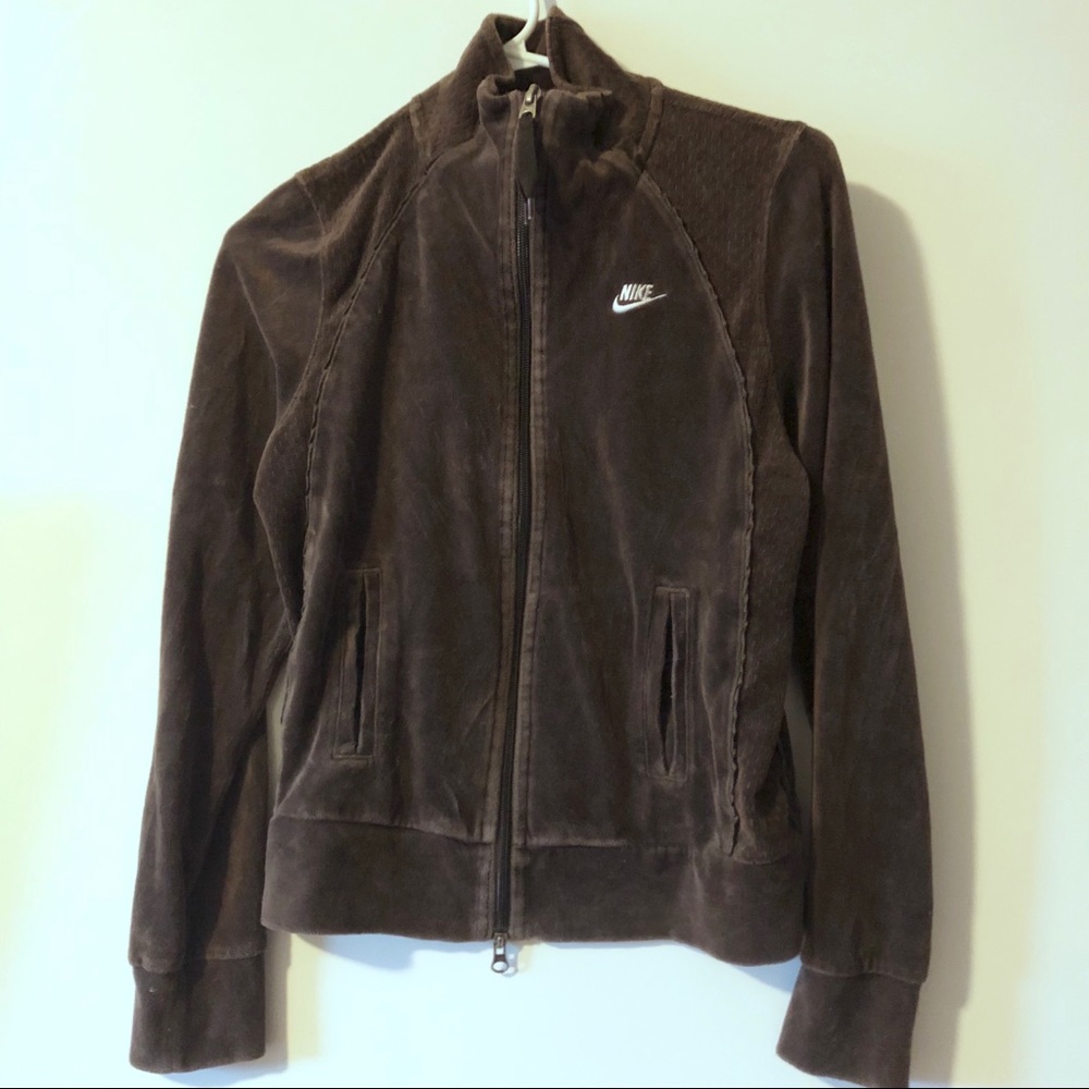 Nike long sleeve jacket brown velvet  juniors #6